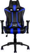 Кресло для геймера Aerocool AC120-BB , черно-синее, до 150 кг, размер, см (ШхГхВ) : 70х55х124/132